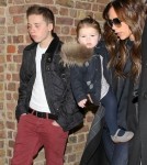 Victoria Beckham & Kids Return To London