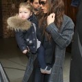 Victoria Beckham & Kids Return To London