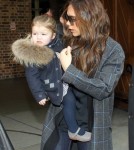 Victoria Beckham & Kids Return To London