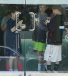 Romeo & Cruz Beckham Stop For Pinkberry