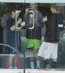 Romeo & Cruz Beckham Stop For Pinkberry
