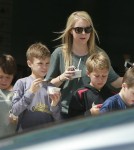 Romeo & Cruz Beckham Stop For Pinkberry