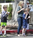 Romeo & Cruz Beckham Stop For Pinkberry