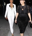 Kim Kardashian Eats Out With LaLa Vasquez