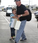 Britney Spears & Family Departing On A Flight At LAX