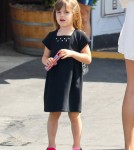 Alessandra Ambrosio And Her Kids Leaving The Country Mart