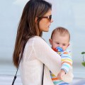 Alessandra Ambrosio And Her Kids Leaving The Country Mart