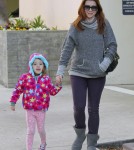 Exclusive... Alyson Hannigan and Satyana Go Shopping