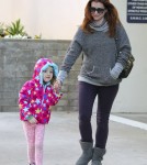 Exclusive... Alyson Hannigan and Satyana Go Shopping