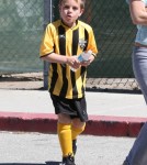 Britney Spears Watching Her Boys Play Soccer
