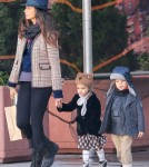 Camila Avles Takes Her Kids For A Stroll