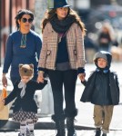 Camila Avles Takes Her Kids For A Stroll