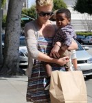 Charlize Theron Takes Son Jackson for a Trim