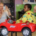 Charlize Theron Takes Son Jackson for a Trim