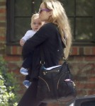 Elizabeth Berkley And Son Sky Visit A Friend