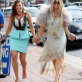 Pregnant Fergie At Her Sister's Bridal Shower