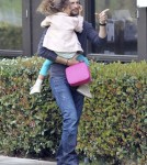 Gabriel Aubry Takes Nahla To School