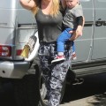 Hilary Duff And Her Family Attend A Birthday Party