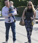 Hilary Duff And Her Family Attend A Birthday Party