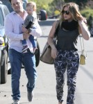 Hilary Duff And Her Family Attend A Birthday Party
