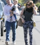 Hilary Duff And Her Family Attend A Birthday Party