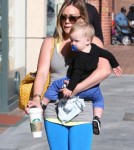 Hilary Duff Takes Luca To The Doctor's Office