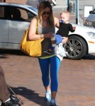 Hilary Duff Takes Luca To The Doctor's Office