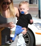 Hilary Duff Takes Luca To The Doctor's Office