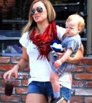Hilary Duff And Family Leaving Charlie's Pantry