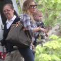 Hilary Duff Takes Luca To A Play Date