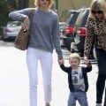 January Jones Takes Xander To Lunch
