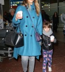 Jessica Alba & Honor Land In Paris
