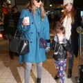 Jessica Alba & Honor Land In Paris