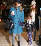 Jessica Alba & Honor Land In Paris