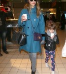 Jessica Alba & Honor Land In Paris