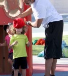 Kendra Wilkinson And Her Family Play At A Park