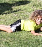 Kendra Wilkinson And Her Family Play At A Park