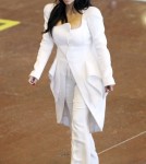 Kim Kardashian Looks Angelic at Paris Airport