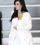 Kim Kardashian Looks Angelic at Paris Airport