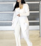 Kim Kardashian Looks Angelic at Paris Airport