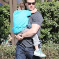 Mark Wahlberg Takes His Son To The Park