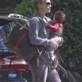 Molly Sims Takes Son Brooks To A Playdate