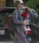 Molly Sims Takes Son Brooks To A Playdate
