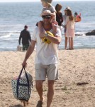 Naomi Watts & Family Enjoy A Day At The Beach