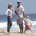 Naomi Watts & Family Enjoy A Day At The Beach