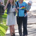 Exclusive... Reese Witherspoon And Family Attend A Birthday Party In Brentwood