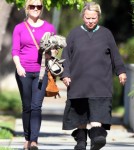 Exclusive... Reese Witherspoon And Family Attend A Birthday Party In Brentwood