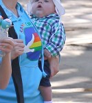 Exclusive... Reese Witherspoon And Family Attend A Birthday Party In Brentwood