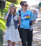 Exclusive... Reese Witherspoon And Family Attend A Birthday Party In Brentwood