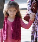 Semi-Exclusive... Salma Hayek Takes Her Daughter To The Doctor